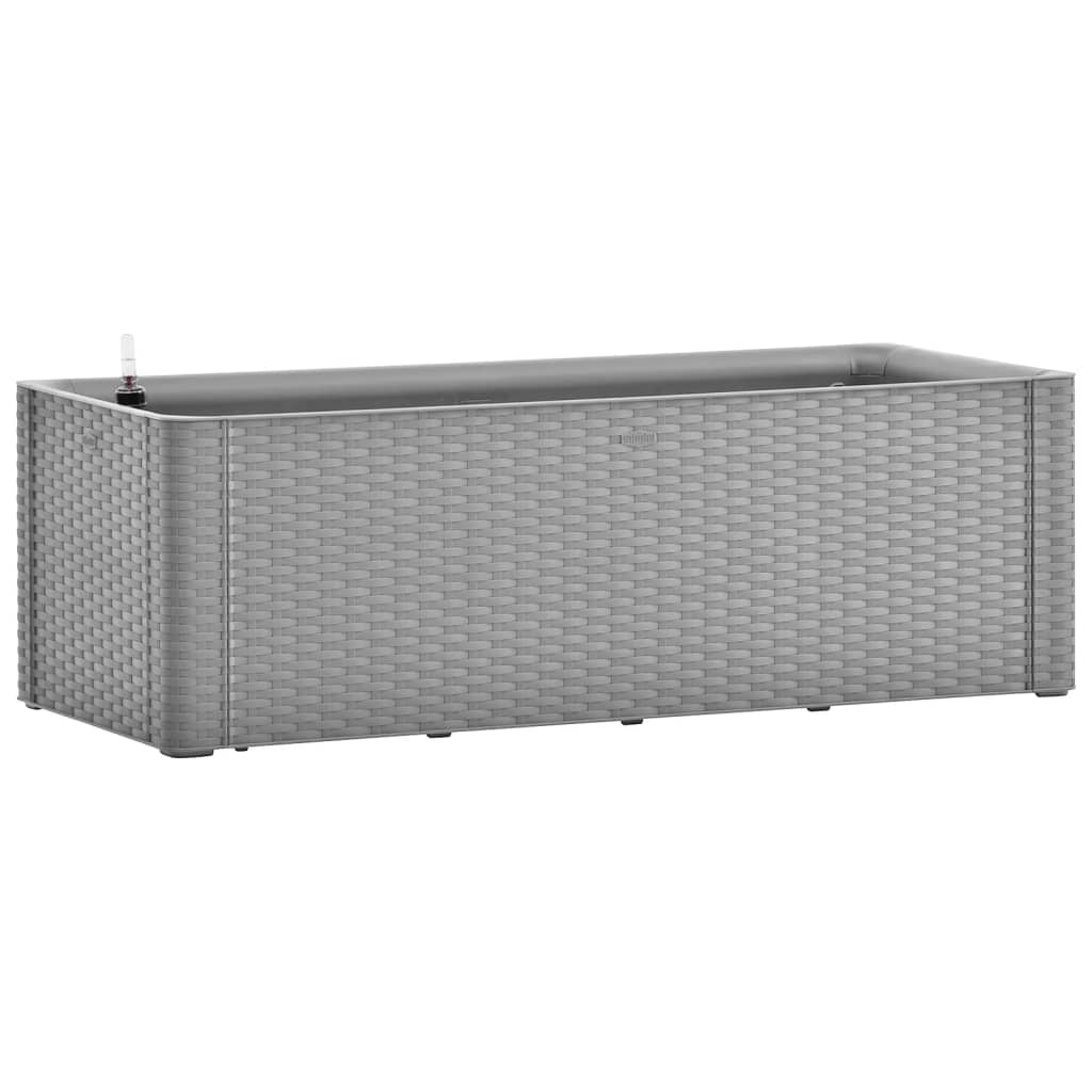 VIDAXL -Pflanzer mit Wasserversystem 100x43x33 cm Grau angehoben