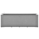 Vidaxl plantenbak verhoogd met bewateringssysteem 100x43x33 cm grijs