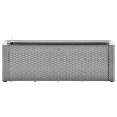 Vidaxl plantenbak verhoogd met bewateringssysteem 100x43x33 cm grijs