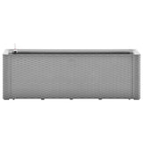 VIDAXL -Pflanzer mit Wasserversystem 100x43x33 cm Grau angehoben