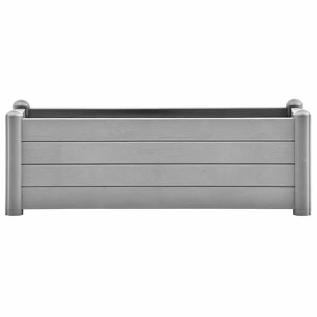 Vidaxl plantenbak verhoogd 100x43x35 cm pp steengrijs