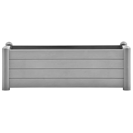 Vidaxl plantenbak verhoogd 100x43x35 cm pp steengrijs