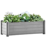 Plantador Vidaxl Insentado 100x43x35 cm PP Stone Gray