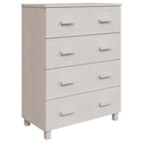 Vidaxl dressoir hamar 79x40x103,5 cm massief grenenhout wit