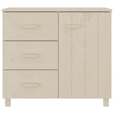 Vidaxl dressoir hamar 90x40x80 cm massief grenenhout honingbruin