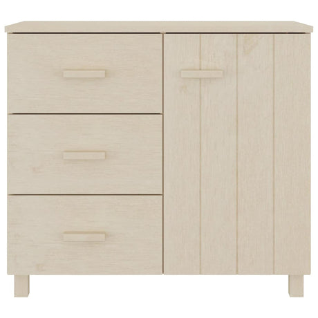 Vidaxl dressoir hamar 90x40x80 cm massief grenenhout honingbruin