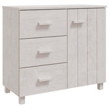 Vidaxl dressoir hamar 90x40x80 cm massief grenenhout wit