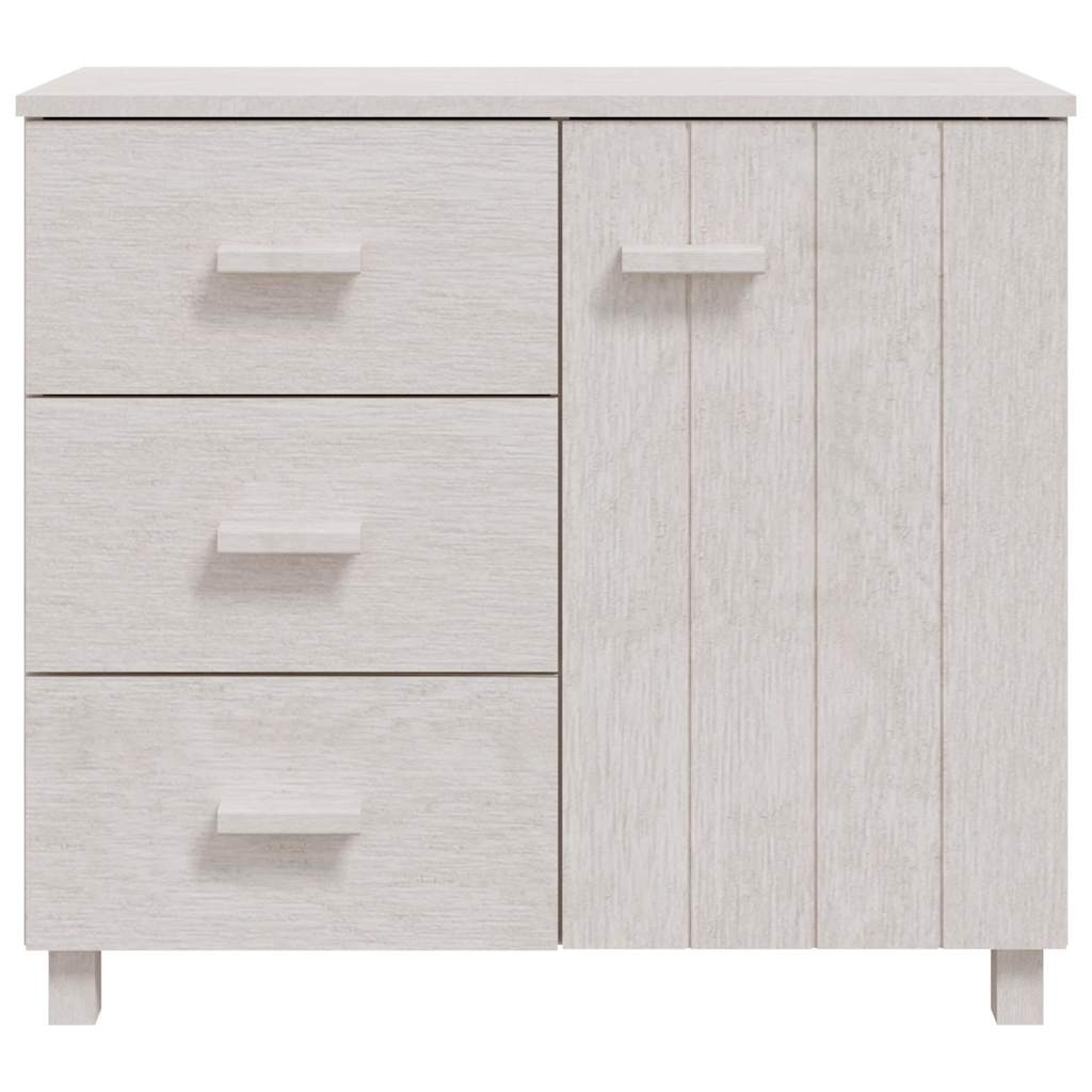 Vidaxl dressoir hamar 90x40x80 cm massief grenenhout wit