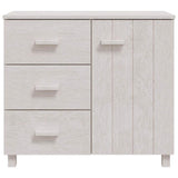Vidaxl dressoir hamar 90x40x80 cm massief grenenhout wit