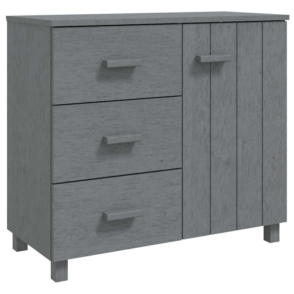 Vidaxl dressoir hamar 90x40x80 cm massief grenenhout donkergrijs