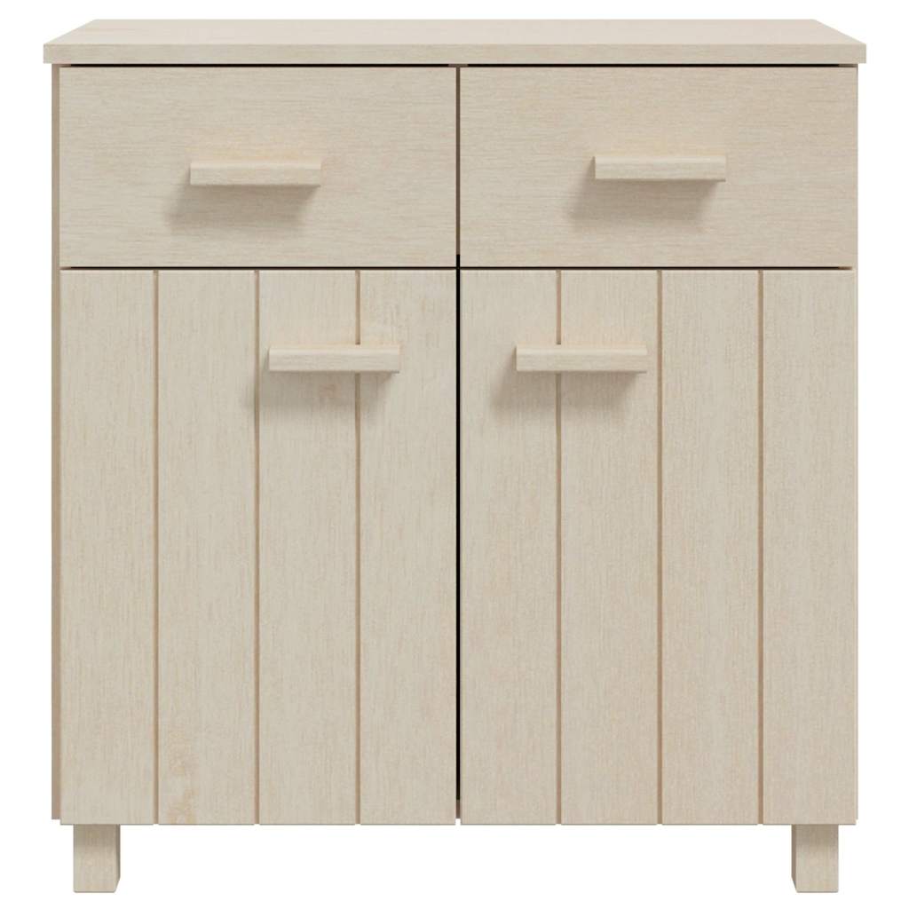 Vidaxl dressoir hamar 79x40x80 cm massief grenenhout honingbruin