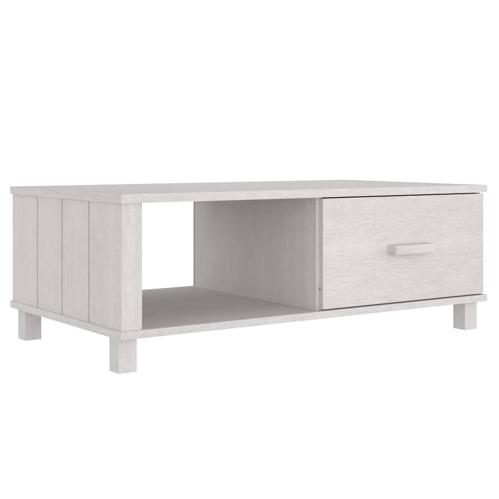 Vidaxl salontafel hamar 100x55x35 cm massief grenenhout wit