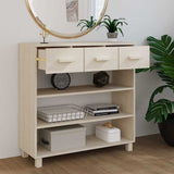 Vidaxl wandtafel hamar 90x35x90 cm massief grenenhout honingbruin