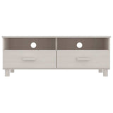 Vidaxl tv-meubel hamar 106x40x40 cm massief grenenhout wit