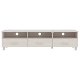 Vidaxl tv-meubel hamar 158x40x40 cm massief grenenhout wit