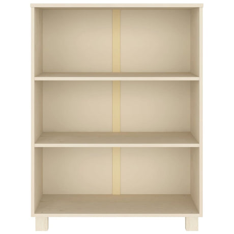 Vidaxl boekenkast hamar 85x35x112 cm massief grenenhout honingbruin