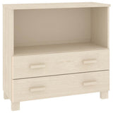 Vidaxl dressoir hamar 85x35x80 cm massief grenenhout honingbruin