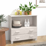 Vidaxl dressoir hamar 85x35x80 cm massief grenenhout wit