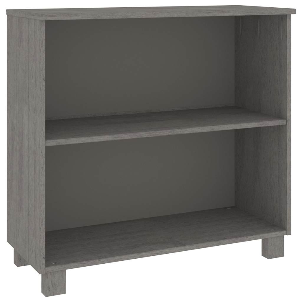Vidaxl dressoir hamar 85x35x80 cm massief grenenhout lichtgrijs