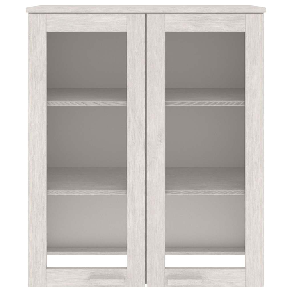 Vidaxl opzetkast hamar 85x35x100 cm massief grenenhout wit