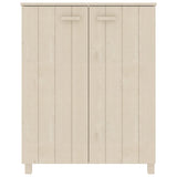 Vidaxl schoenenkast hamar 85x40x108 cm massief grenenhout honingbruin