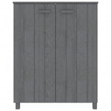 Vidaxl schoenenkast hamar 85x40x108 cm massief grenenhout donkergrijs