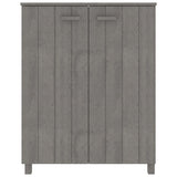 Vidaxl schoenenkast hamar 85x40x108 cm massief grenenhout lichtgrijs
