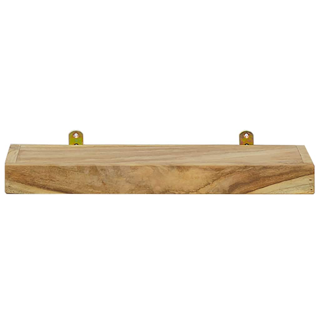 Vidaxl wandschappen 2 st 40x15x4 cm massief teakhout