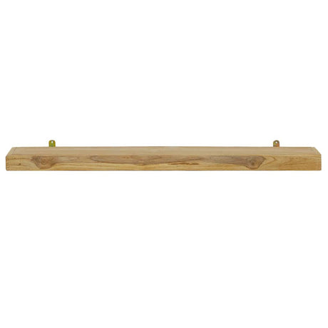 Vidaxl wandschappen 2 st 90x15x4 cm massief teakhout