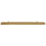 Vidaxl wandschappen 2 st 110x15x4 cm massief teakhout