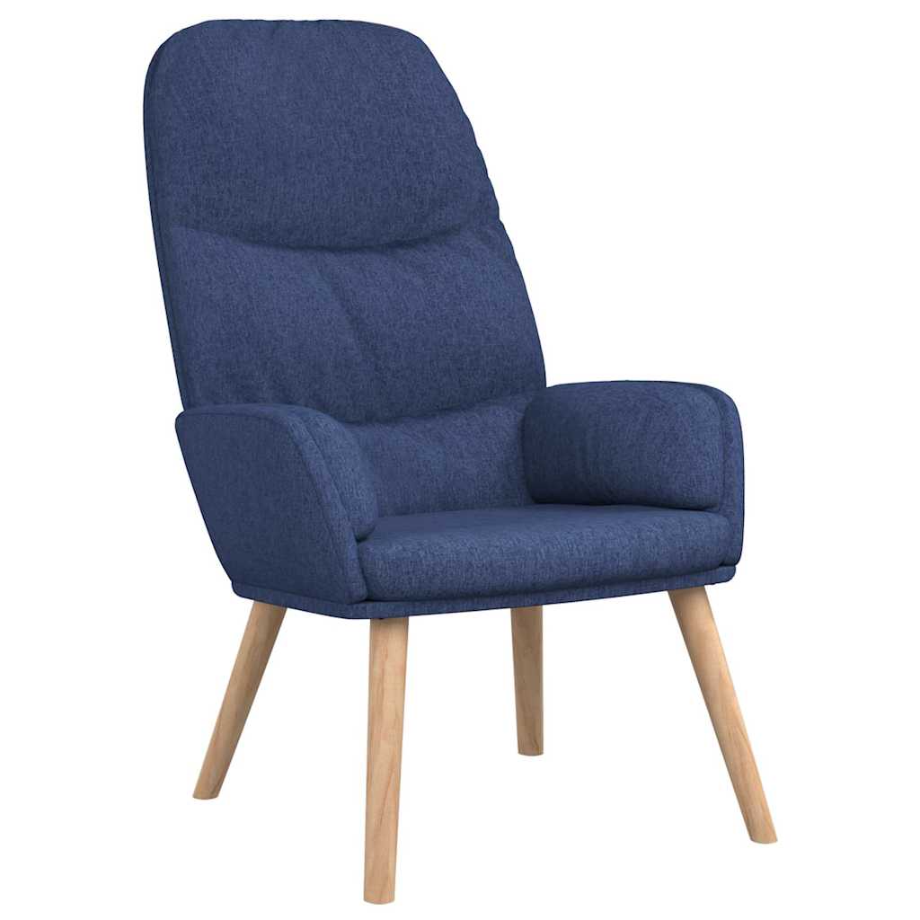 Vidaxl relaxstoel stof blauw