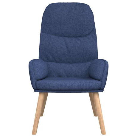 Vidaxl relaxstoel stof blauw