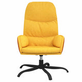 Vidaxl relaxstoel stof mosterdgeel