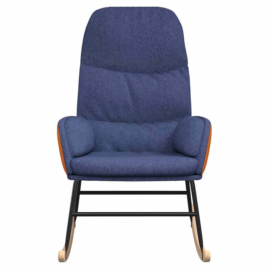 Vidaxl schommelstoel stof blauw
