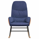 Vidaxl schommelstoel stof blauw