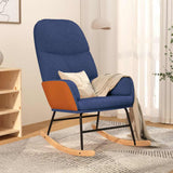 Vidaxl schommelstoel stof blauw