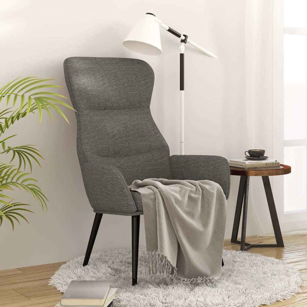 Vidaxl relaxstoel stof lichtgrijs