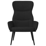 Vidaxl relaxstoel stof zwart