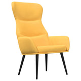 Vidaxl relaxstoel stof mosterdgeel