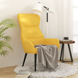 Vidaxl relaxstoel stof mosterdgeel