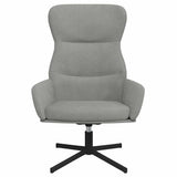 Vidaxl relaxstoel fluweel lichtgrijs