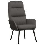 Vidaxl relaxstoel stof donkergrijs