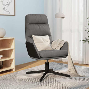 Vidaxl relaxstoel stof lichtgrijs