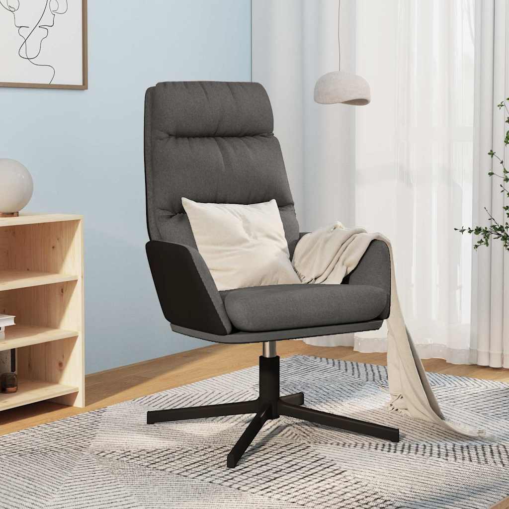Vidaxl relaxstoel stof donkergrijs