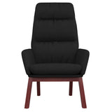 Vidaxl relaxstoel stof zwart