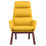 Vidaxl relaxstoel stof mosterdgeel