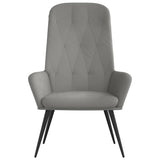 Vidaxl relaxstoel fluweel lichtgrijs