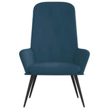 Vidaxl relaxstoel fluweel blauw