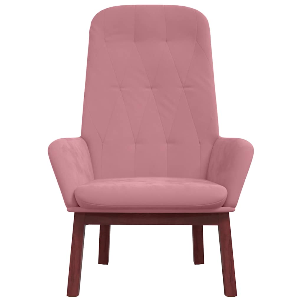 Vidaxl relaxstoel fluweel roze
