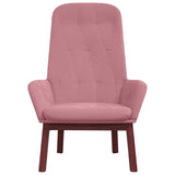 Vidaxl relaxstoel fluweel roze